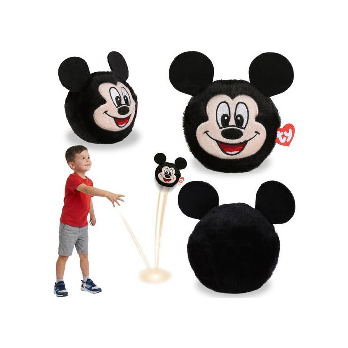TY Mickey Mouse Peluche-ballon mascotte rebondissante BEANIE BOUNCERS jouet dadresse pour enfants 10 cm