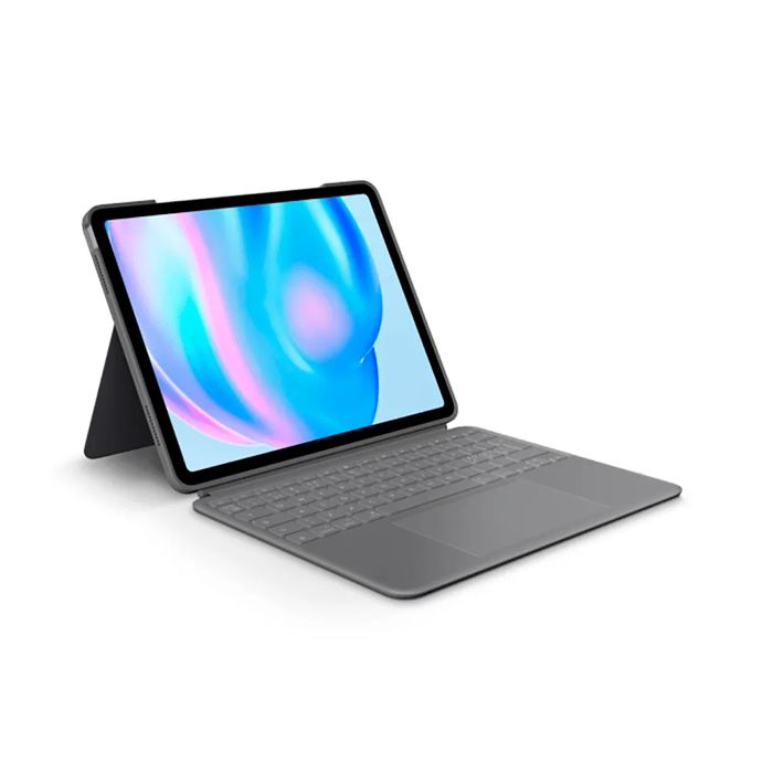 Logitech Combo Touch iPad Air 13 Pouces M2 2024 Keyboard Case Clavier rétroéclairé détachable avec béquille Confort de Frappe Mode Usage QWERTY