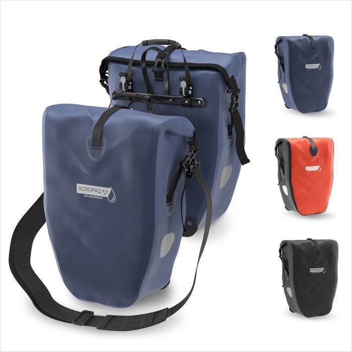 Sacoche + sac à dos vélo urbain imperméable noir BEST SELLER
