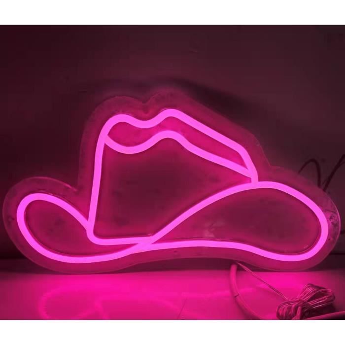 Enseigne Lumineuse Néon Chapeau Texan Miller Lite – 20x16 Pouces – Neuf