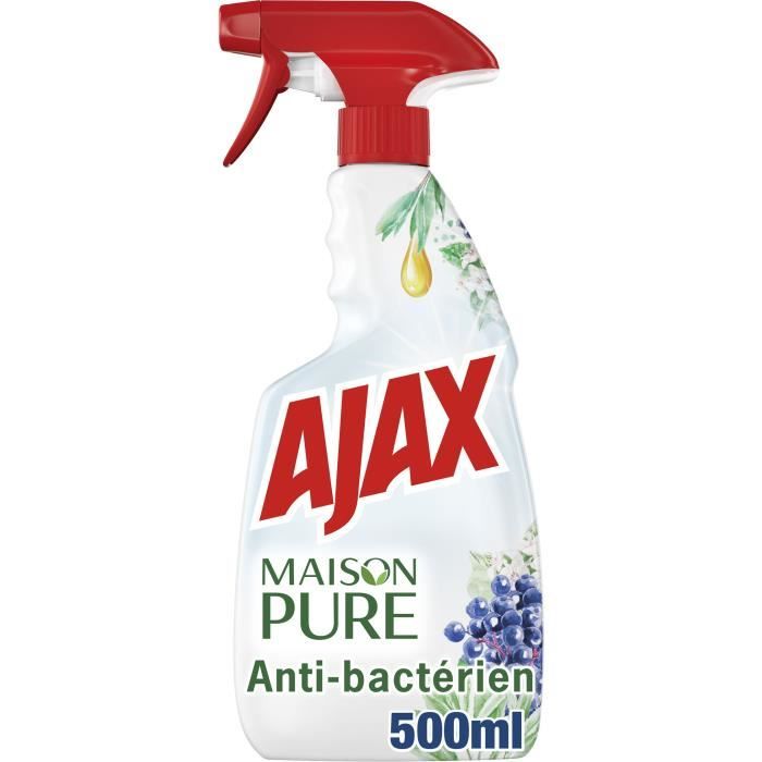 AJAX Produit Ménager Multi Surfaces Maison Pure Désinfectant Fleurs de