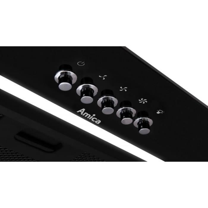 Amica OMP6255BG Hotte aspirante encastrée noir 389 m³/h - OMP6255BG