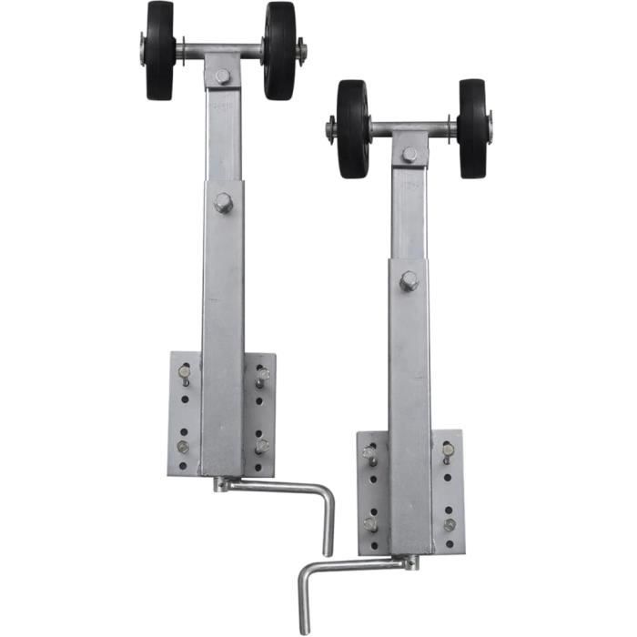 Lot De 10 Patins De Coulisses Pour Remorque Bateau - Glissières Robustes ABS 7,6 X 25,4 Cm