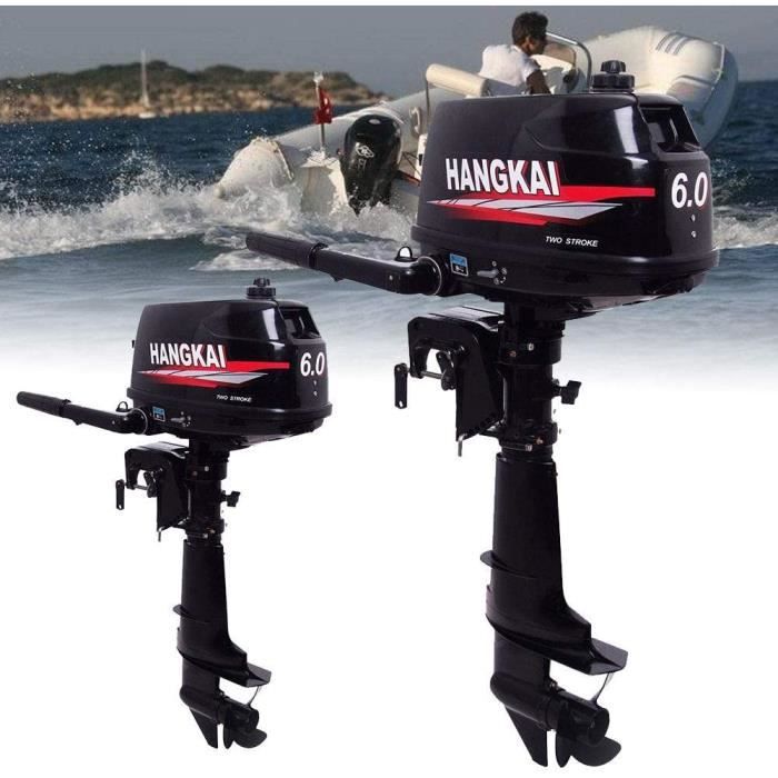 Outboat Motor Engine 4,4 KW//6CV Moteur hors-bord Bateau 2-temps Gonflable 2,5 L