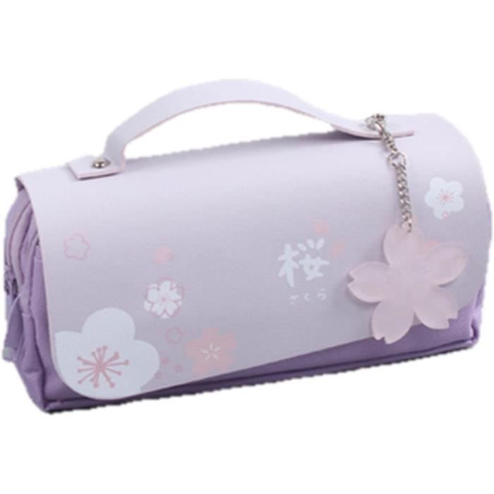 Trousse Sac Crayon Pu En Cuir Put Case Kawaii Papeterie Règle Pochette