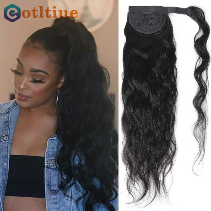 Perruque postiche Extension de Cheveux Br silien Naturel Remy