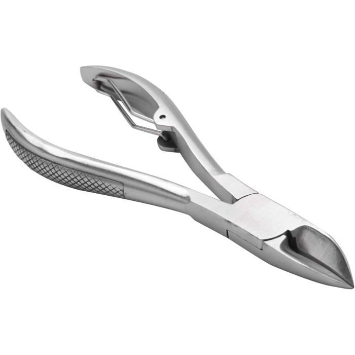 Pince à Ongles Incarnés TK PLUS - Acier Inoxydable, Pour Ongles épais Et Durs, Avec Polissoir