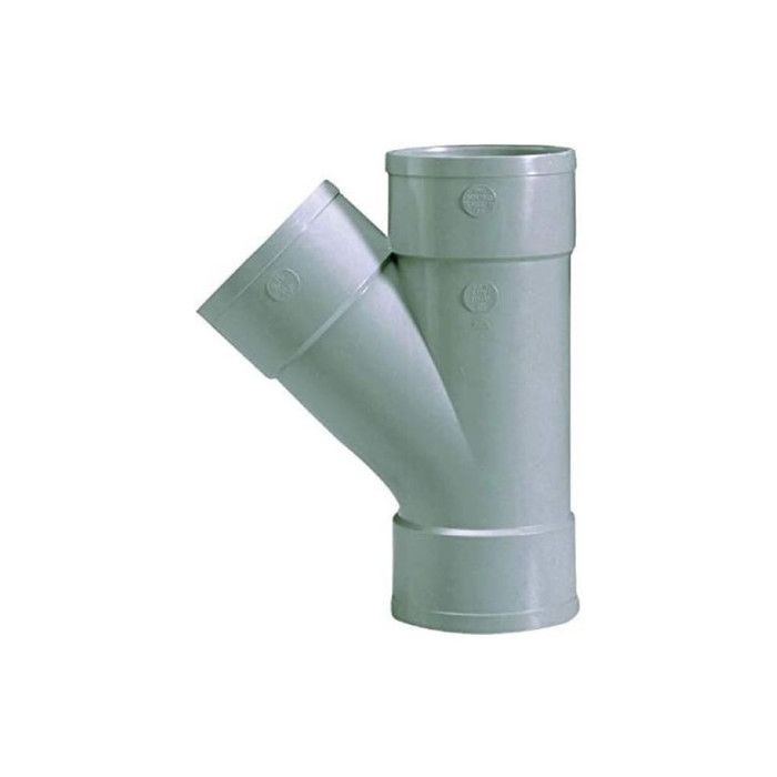 Raccord Culotte PVC gris 45° Ø 100 mm sortie Femelle - Girpi Raccord Culotte PVC gris 45° Ø 100 mm sortie Femelle - Girpi
