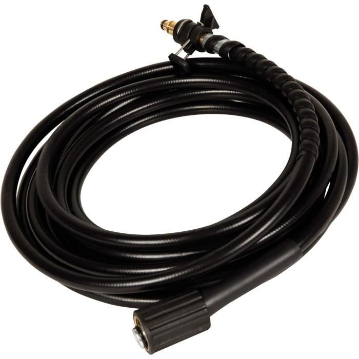 Tuyau Haute Pression Einhell 6 M PVC - Compatible TC-HP 90/130, TE-HP 140/170 - Résistance 200 Bar - Accessoire Nettoyeur Haute Pression