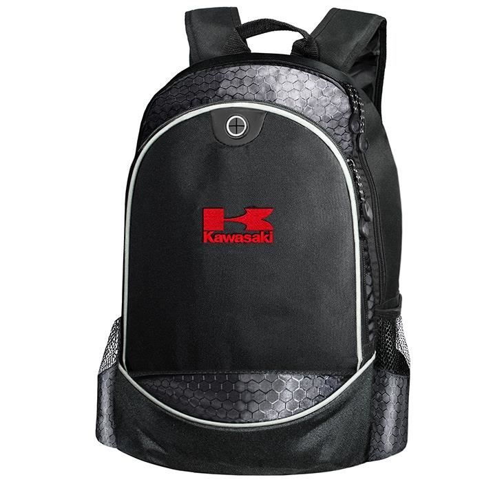 Kawasaki CARBONE UNIQUE Sac a Dos Noir Logo Brode Moto Motocycle Motocyclette Homme Femme Fibre Cartable College T Shirt Accessoire Cdiscount Bagagerie Maroquinerie