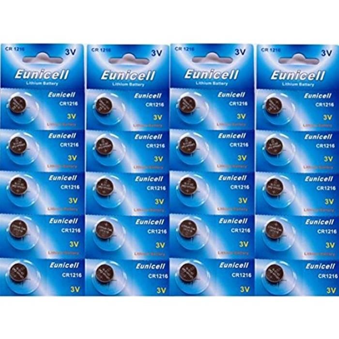 4x CR1216 Knopfzelle – 3V, 26 MAh, Lithium, 12x1,6 Mm, Für Schlüssel, Thermometer & Mehr