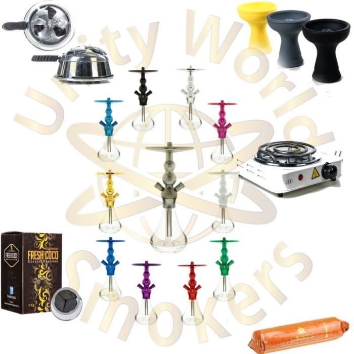 Plaque Chauffante A Gaz Chicha Pack Chicha El Badia X3 Click Foyer Vortex Type Kaloud Uws