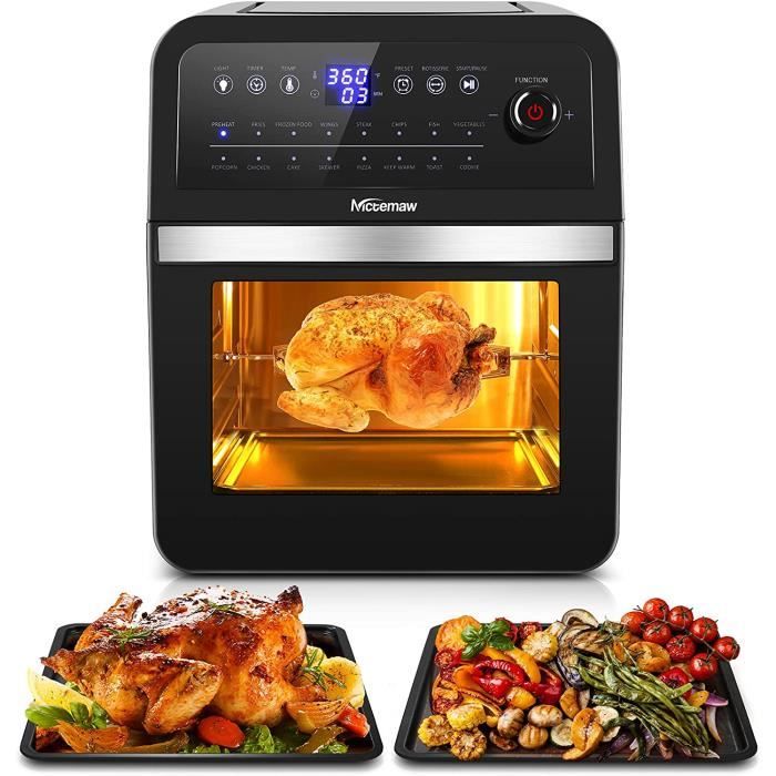 Grille à Brochettes En Acier Inoxydable Pour Barbecue - Tourne à 360°, Pour Friteuse à Air, Rôtisserie, Kebabs - Jusqu'à 10 Brochettes - 7