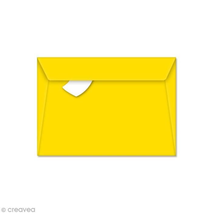POLLEN Enveloppes - C5 162 x 229 mm - Jaune Soleil Lot de 20