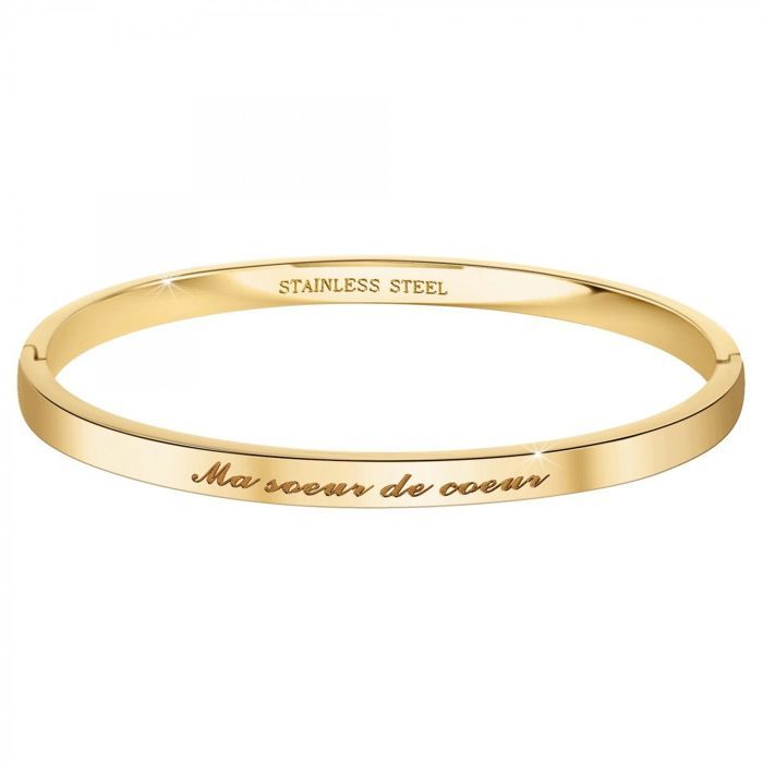 Ma soeur de cœur - Bracelet SC Crystal en Acier Finement doré Ma soeur de cœur - Bracelet SC Crystal en Acier Finement doré