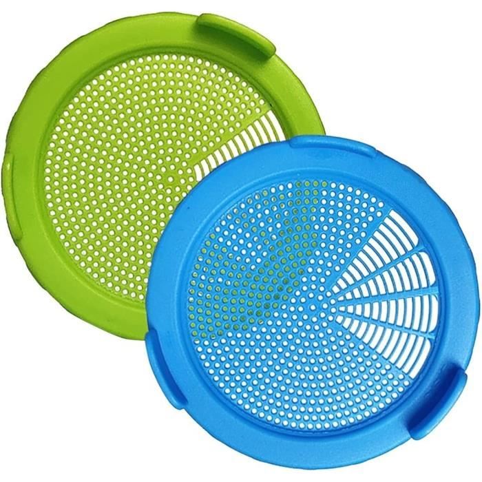 GermiMason Couvercle De Germination En Plastique Avec Support De Couvercle Vert, Kit De Germination Mason Jar