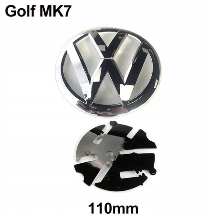 1×Insigne badge logo emblème arrière 110mm argent chromé pour Volkswagen VW Golf 7 MK7