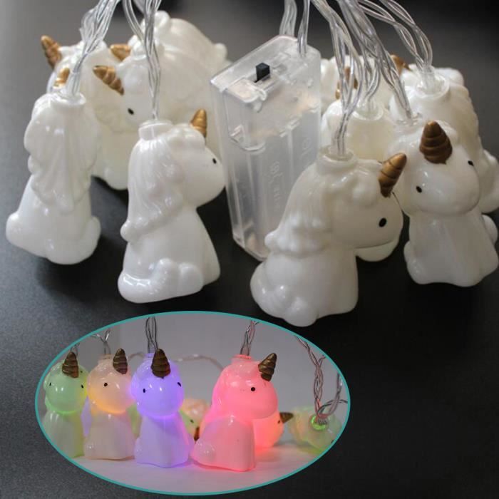 Chaine De Fee De Licorne Allume 10 Led Decoration De Maison De Mariage De Noel De Barre De Partie X 1 Cdiscount Maison