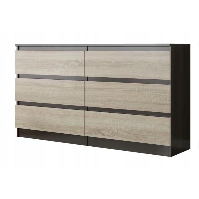 Trogir Commode Contemporaine Chambre Salon Bureau 120x30x76 6 Tiroirs Meuble De Rangement Scandinave D Achat Vente Commode De Chambre Trogir Commode Soldes Sur Cdiscount Des Le 20 Janvier Cdiscount