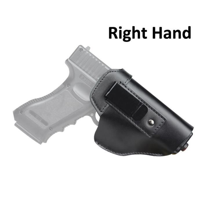 Une main droite noire - Étui À Pince Tactique En Cuir Véritable Pour  Pistolet Glock 17 19 21 22 23 26 43 Sig - Cdiscount Sport