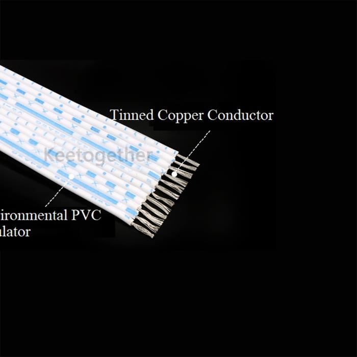 câble Nappe plat afficheur 16pins 3 connecteurs 170 mm poêles granulé