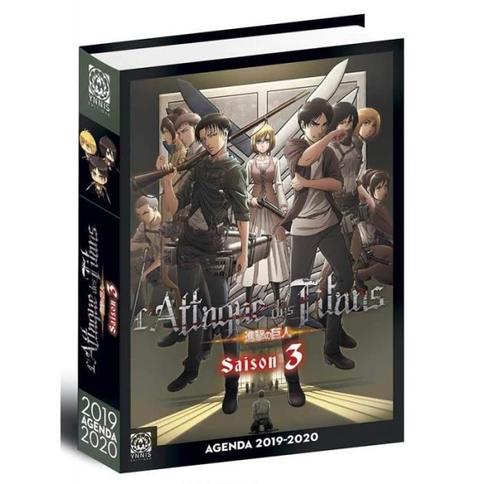 Agenda 2020 2021 Attaque Des Titans Achat Vente Pas Cher