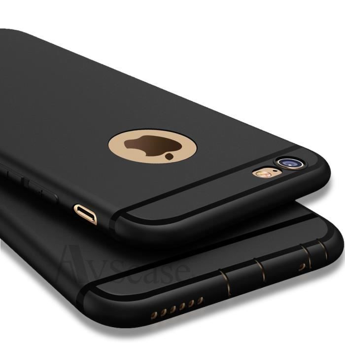 Coque Iphone 6 6s Ultra Mince Noir Mate Avscase Protection Des Ports Jack Lightning Achat Coque Bumper Pas Cher Avis Et Meilleur Prix Cdiscount
