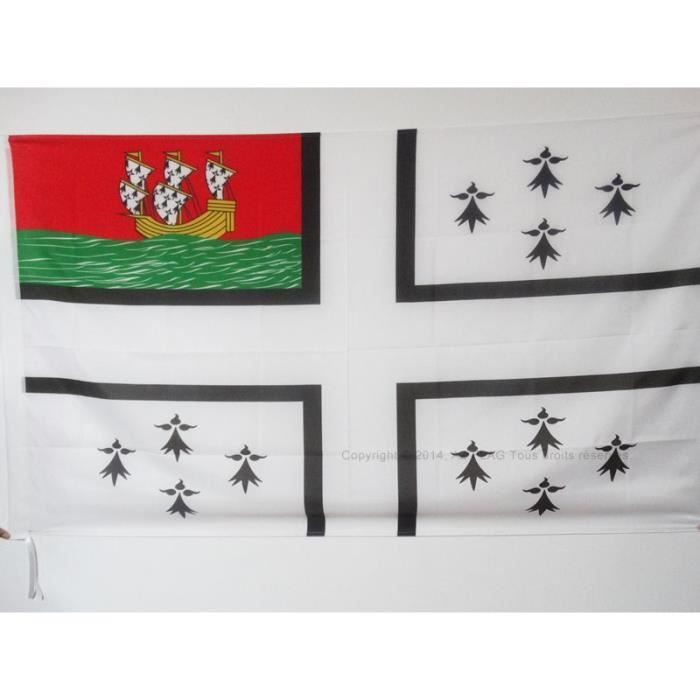 Drapeau Ville de Nantes 150x90cm - nantais - Cdiscount