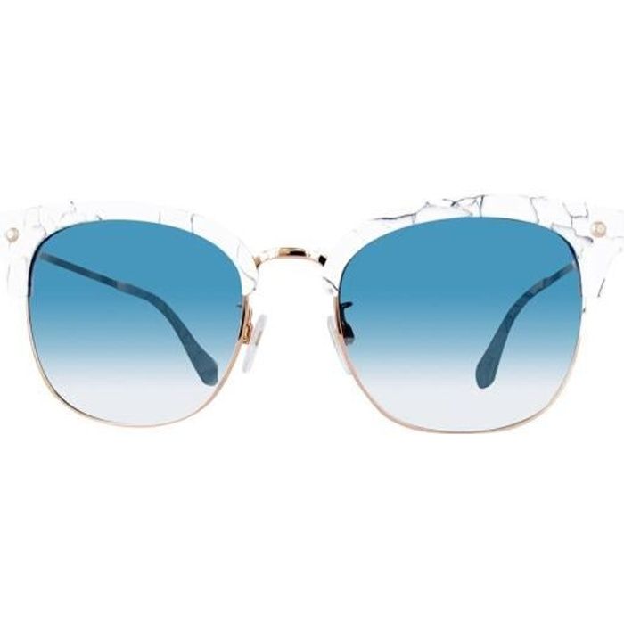 BALENCIAGA Lunettes de soleil BA0114K Categorie 2 Femme Verres bleus Blanc Achat Vente lunettes de soleil Femme Adulte Cdiscount