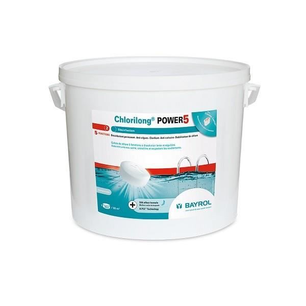 Chlorilong Power 5 - 10 kg de Bayrol - Chlore, oxygène actif, brome