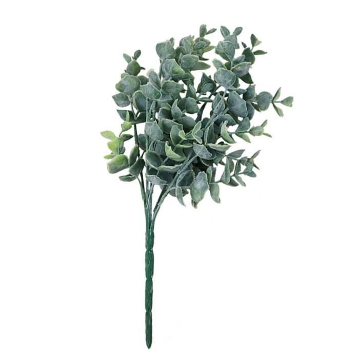 NAHUAA 2pcs Eucalyptus Artificielle Plante Artificielle Bouquet dEucalyptus Feuille en Tissu Faux Eucalyptus pour Cimeti/ères Les D/écorations Interieure et Exterieur Maison Jardin Balcon