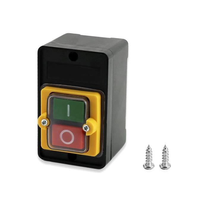 Interrupteur À Bouton Poussoir 220V-380V 10A Interrupteur Machine Outil ...
