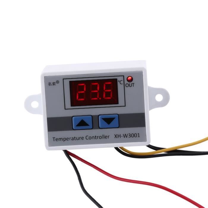 Thermostat Numérique étanche 12V Avec Sonde – Plage -50 à 110°C, Relais 20A, Réglage Précis - 12