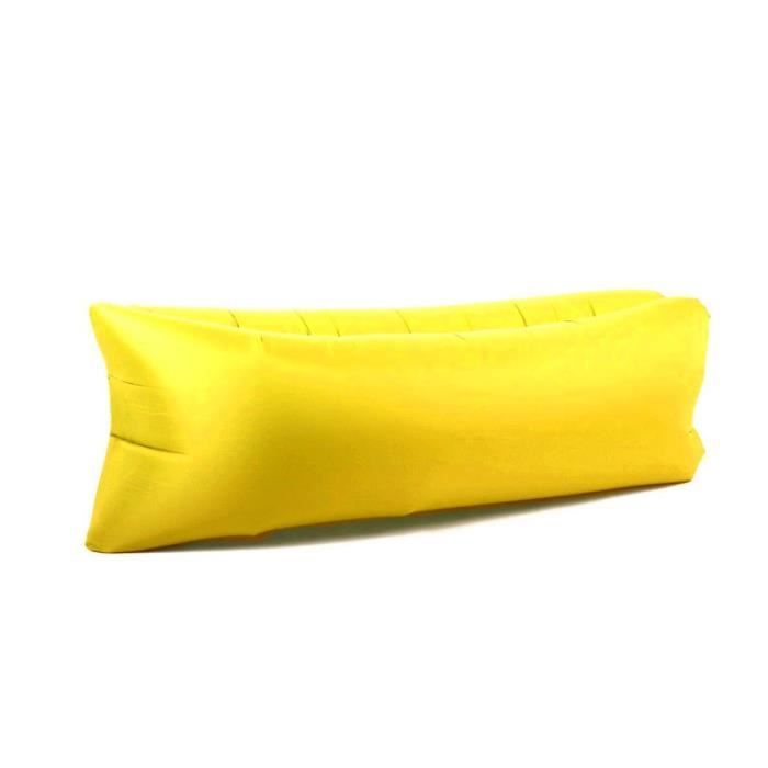 fauteuil gonflable - air bed - jaune