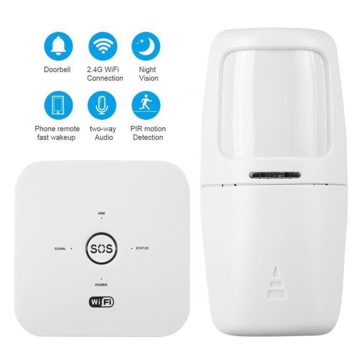 Détecteur de fumée Tuya Smart WiFi compatible avec Alexa et Google