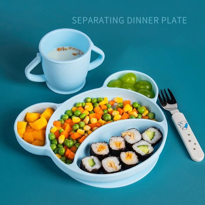 2 Pièces Assiette Ventouse Pour Bébé, Assiette Bebe Ventouse avec