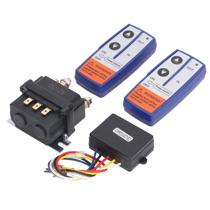 Kit Relais Treuil 12V 250A Avec Télécommande - Pour VTT, Quad, Tracteur - Relais étanche Haute Performance
