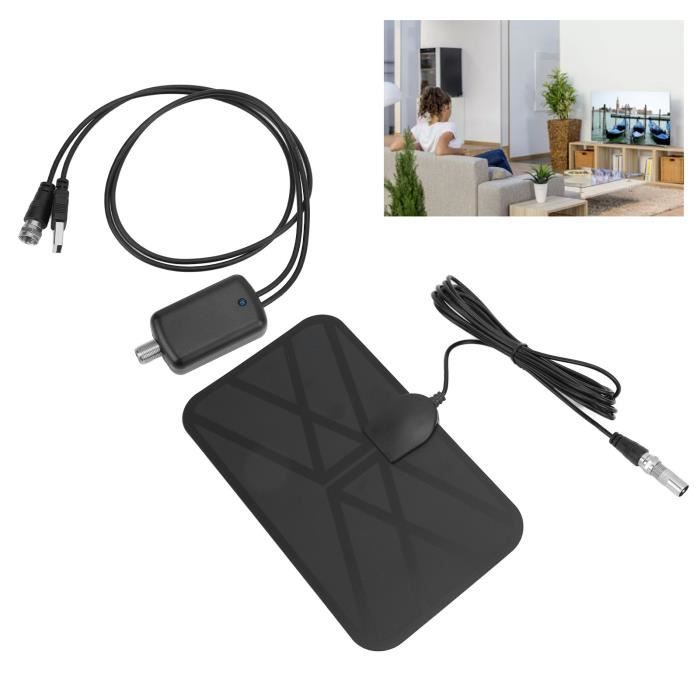 Antenne TV Numérique Omnidirectionnelle Pour Camping-car, Bateau, Caravane - Amplifiée, 12V/240V, Avec Câble 4m
