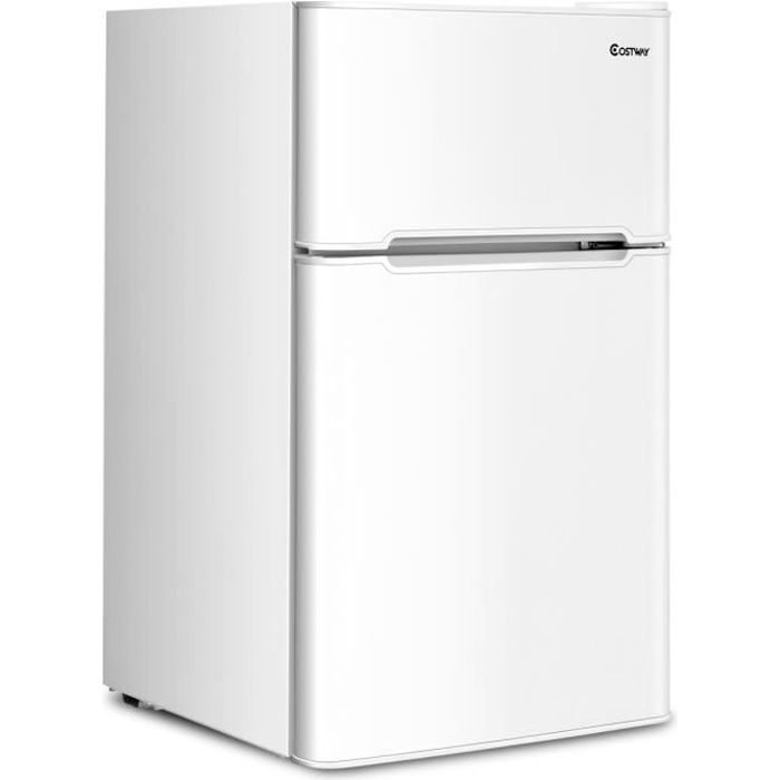 GOPLUS Réfrigérateur 90 L avec Mode Réfrigération/Fraîcheur,Frigo Silencieux avec Températures Réglables,Blanc