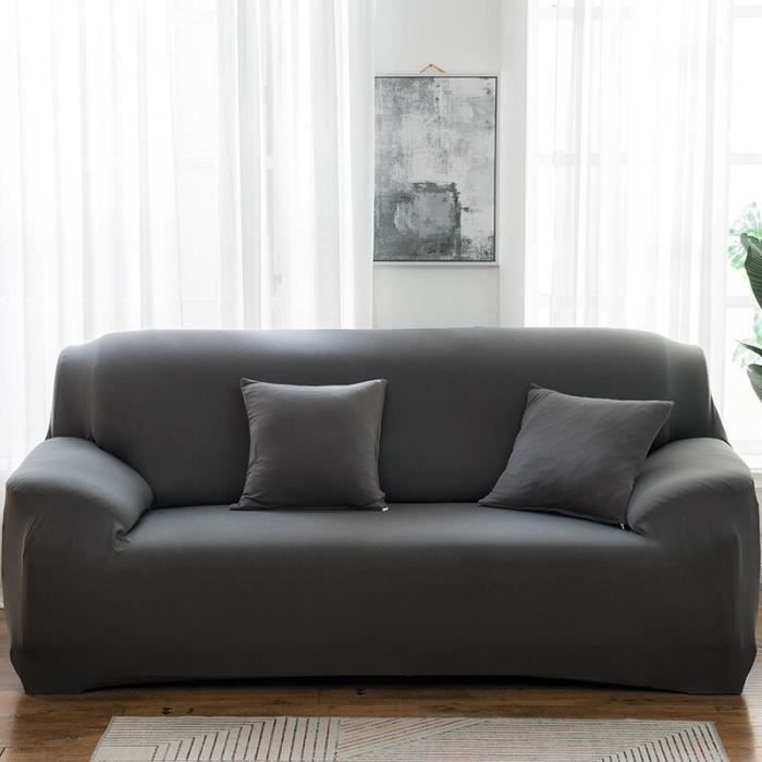 Housse De Fauteuil élastique En Polaire - Gris Foncé, Une Pièce, Pour Salle à Manger, Mariage, Hôtel