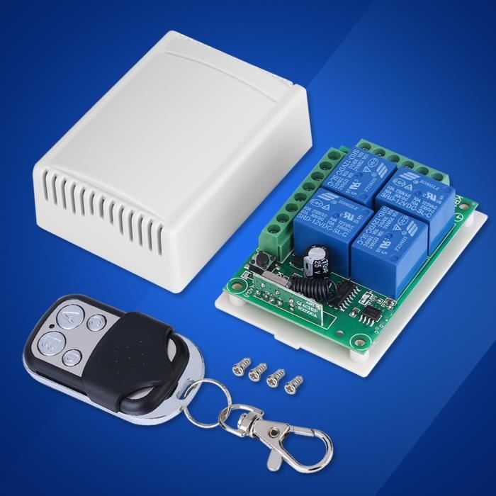 Kit Control Remoto Inalámbrico Para Cabrestante 12V/24V | Receptor Y Mando A Distancia | Alcance 75 Pies | Para ATV, SUV, Camión