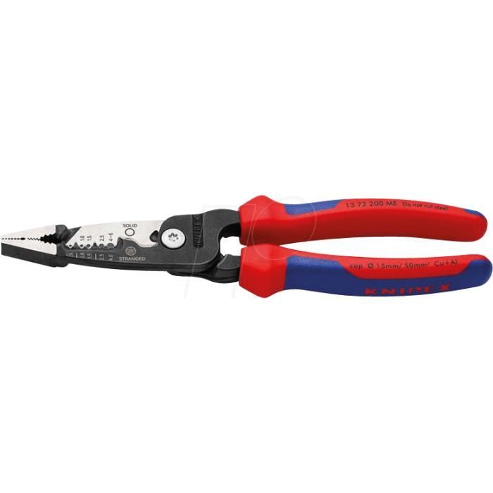 Pince délectricien multifonction - Knipex - 13 72 200 Me - Jaune - Non - Multifonction