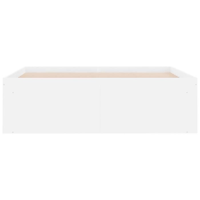 Cadre de lit - MOTHINESSTO - YY6380 - 120x190 cm - Bois dingénierie - Avec tiroirs