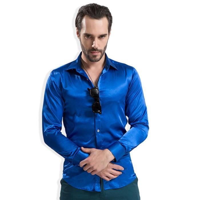 chemise soie homme