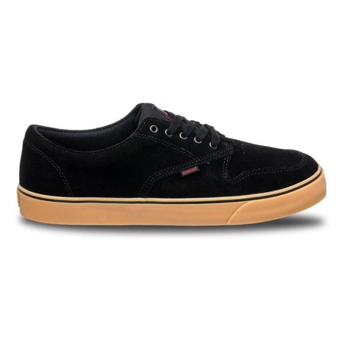 Element Chaussures de skate Element Topaz C3 en cuir pour homme - Noir