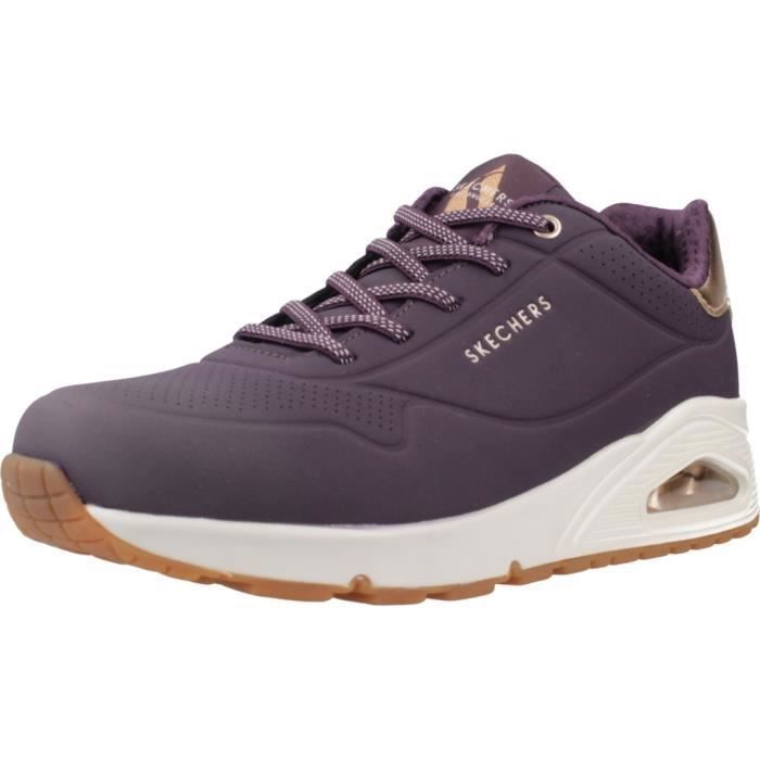 Skechers Baskets SKECHERS SHIMMER AWAY - Violet - Femme - Lacets - Plat