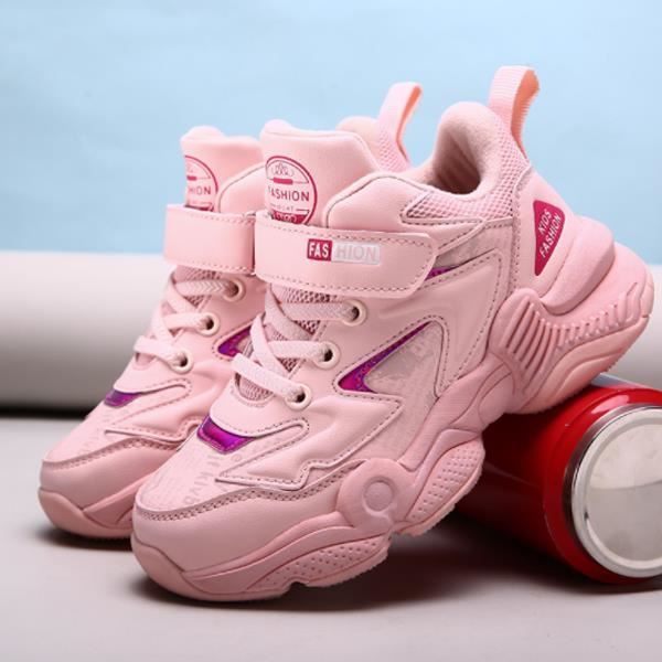 Sneakers Enfant Baskets Montantes Garcon Chaussure De Course Mode Garcon Fille Sport Running Shoes Competition Rose 31 Cdiscount Sport