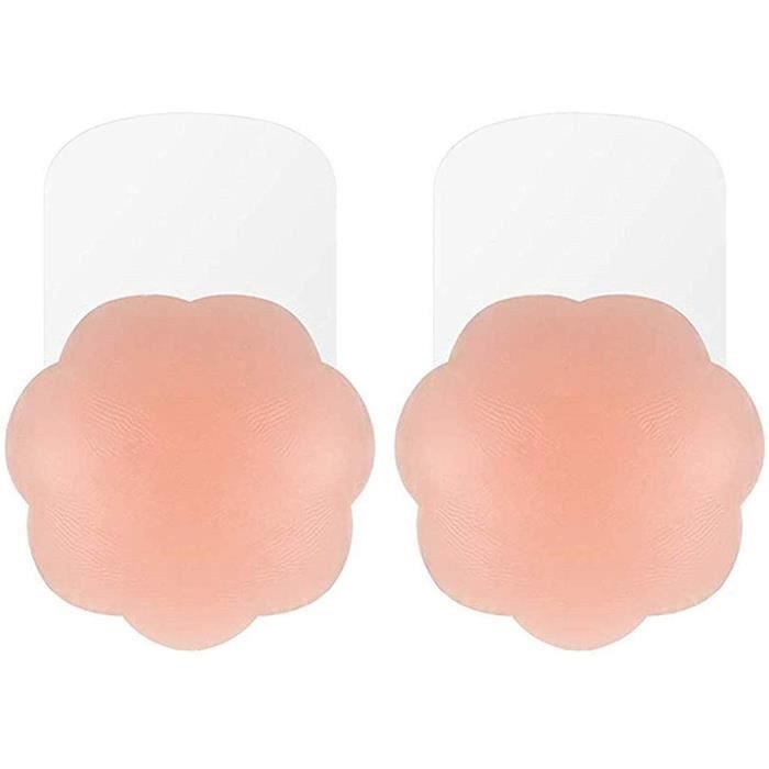 Cache-tétons Adhésifs Réutilisables En Silicone Dentelle - Pasties Invisibles Pour Robes Dos Nu, Sans Bretelles, Maillots De Bain