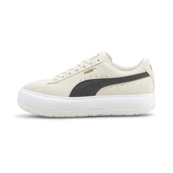 Basket Puma SUEDE MAYU R f. 380686 01. Couleur Beige Blanc