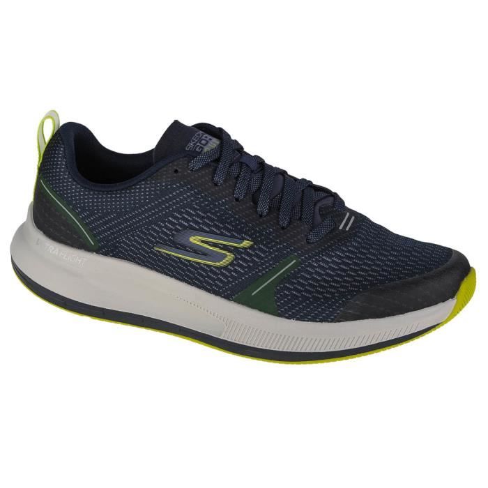 skechers go run pulse-specter, homme, chaussures de running, bleu marine